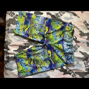Fashion Nova Snake Print Biker Shorts